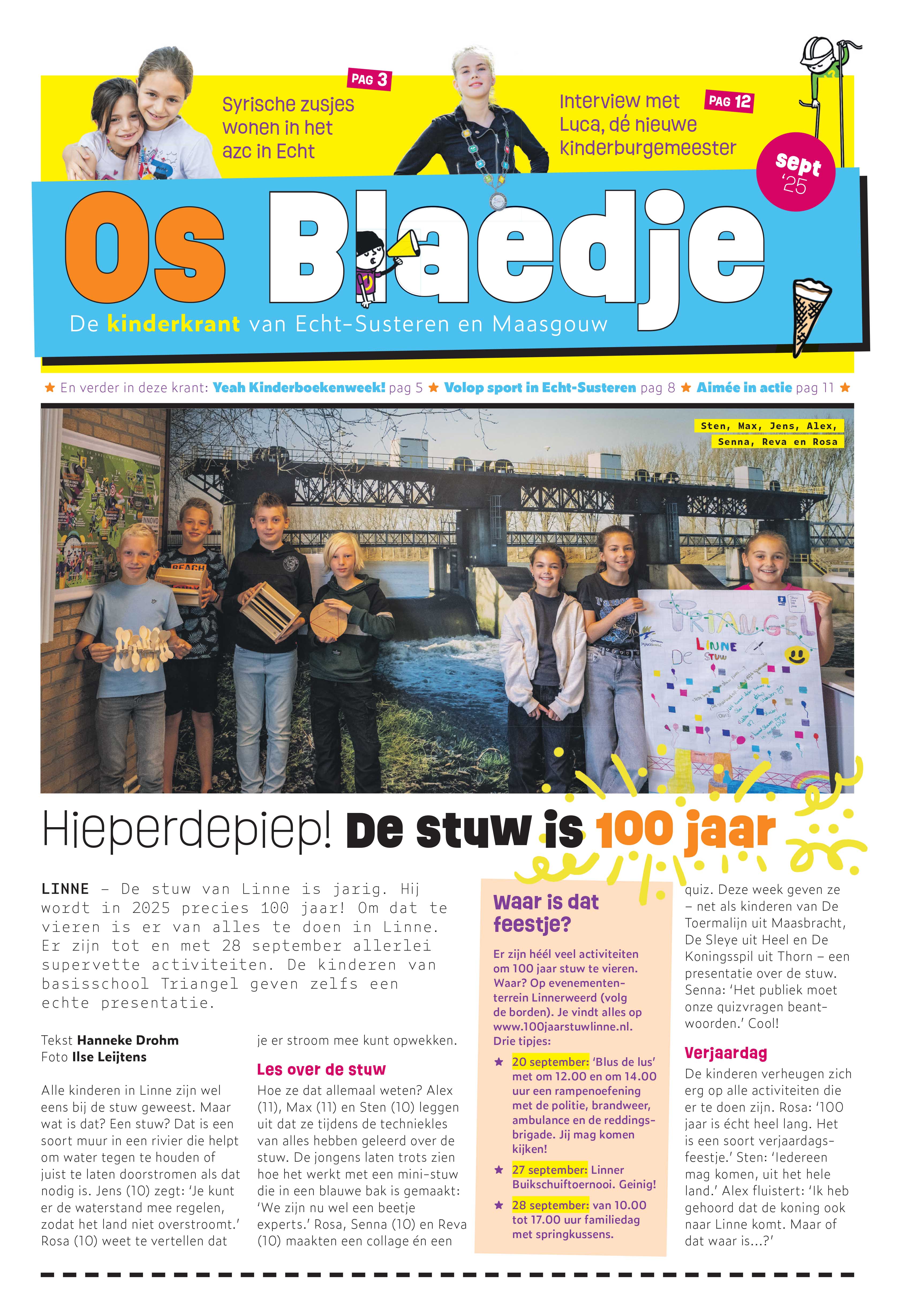 Os blaedje - kinderkrant Echt-Susteren en Maasgrouw - september 2023