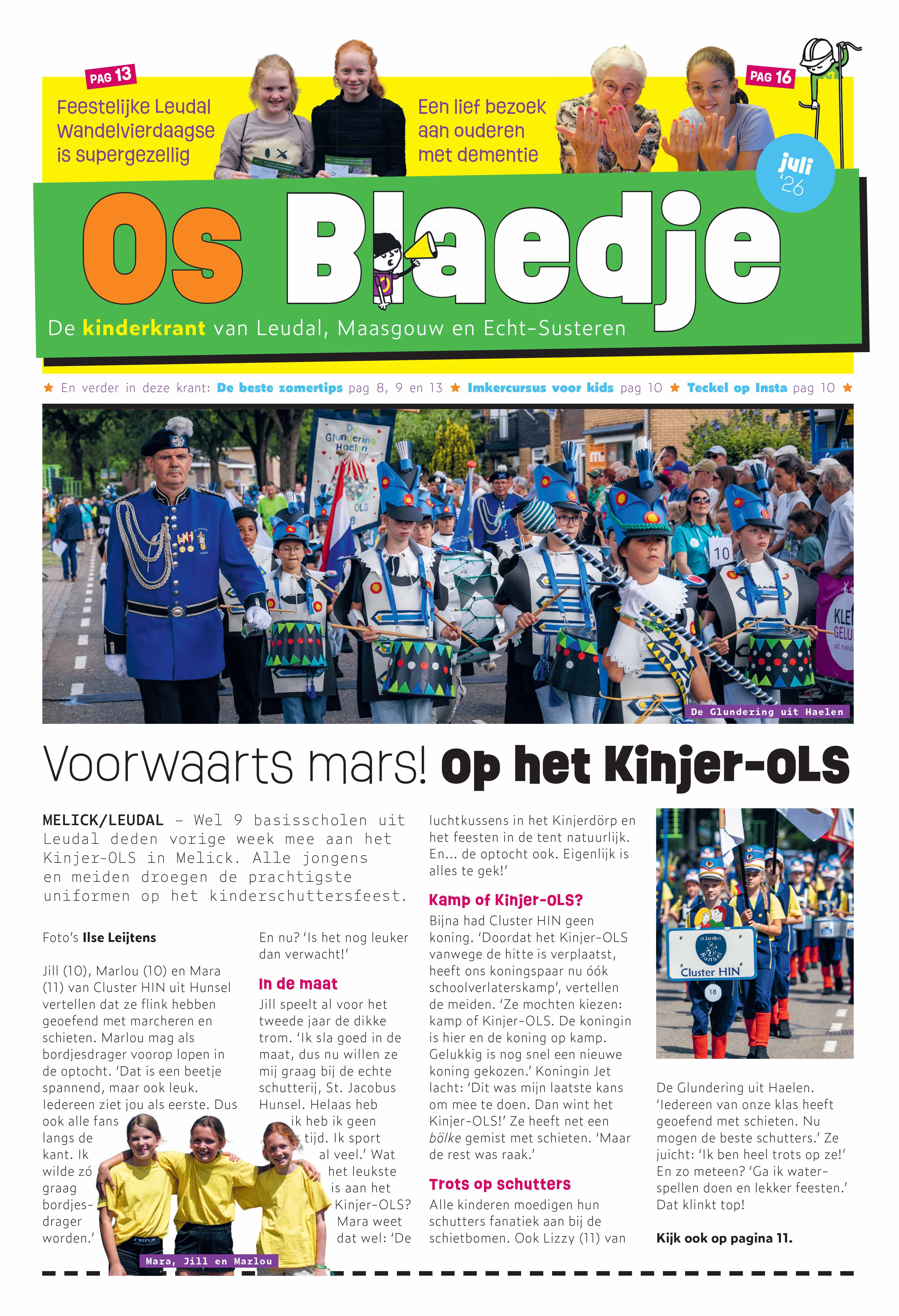 Os blaedje - kinderkrant Echt-Susteren en Maasgrouw - september 2023