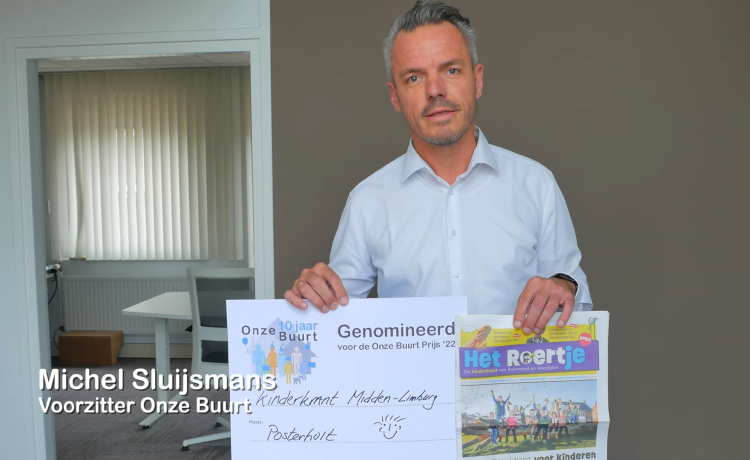 Kinderkrant genomineerd voor échte wedstrijd